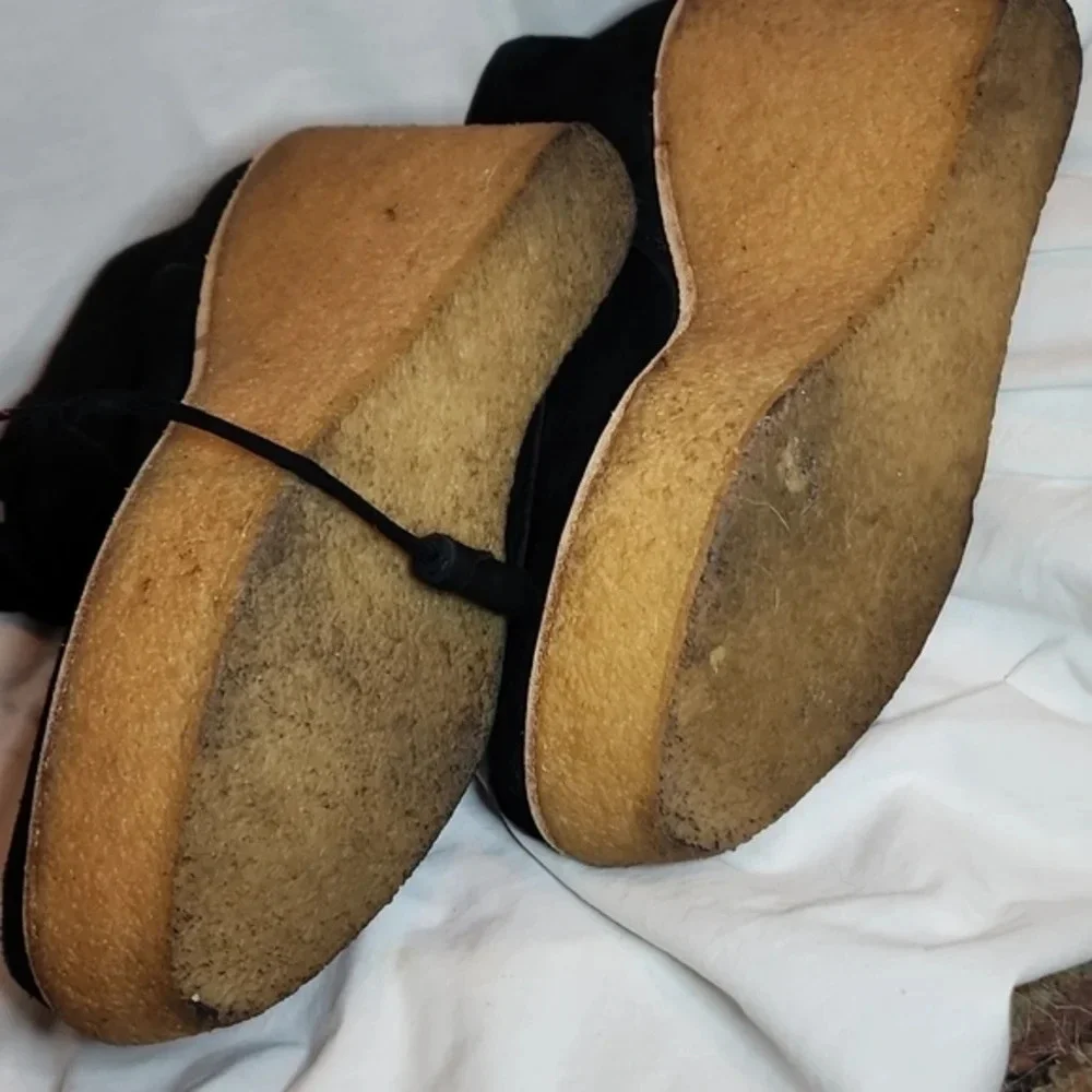 Derek Crosby Lam suede zip Wedge Comfort  booties‎ 9.5